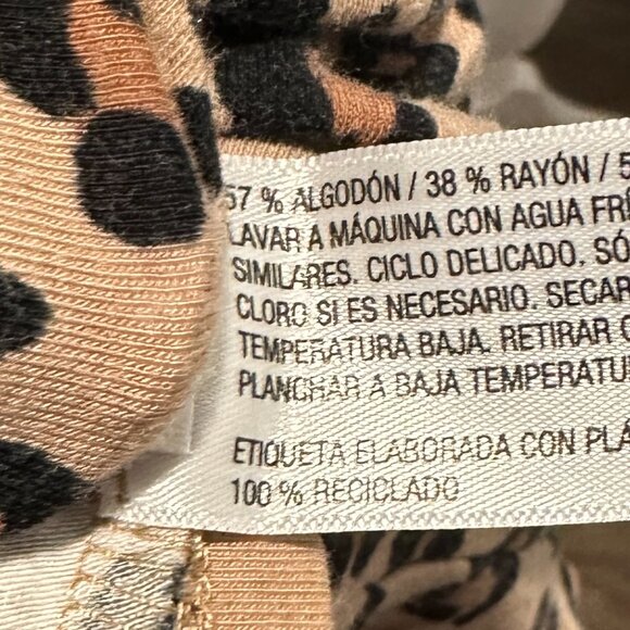 Wild Fable Cheetah Print Short Sleeved T-Shirt Dress SIZE LARGE - Picture 7 of 8